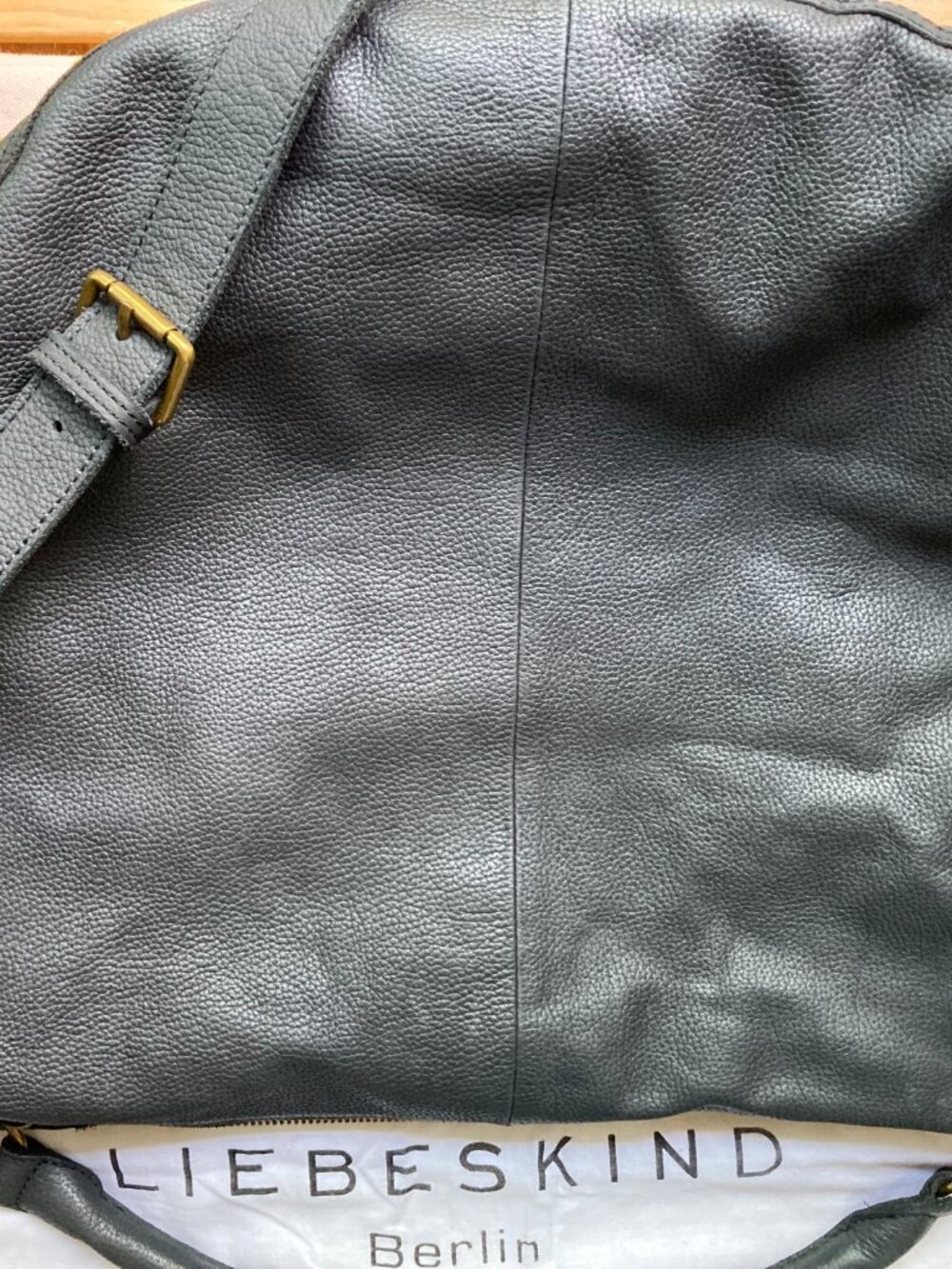 🖤 Liebeskind Berlin Black Pebbled Leather Slouchy Satchel Shoulder Bag 🖤 - Picture 2 of 16